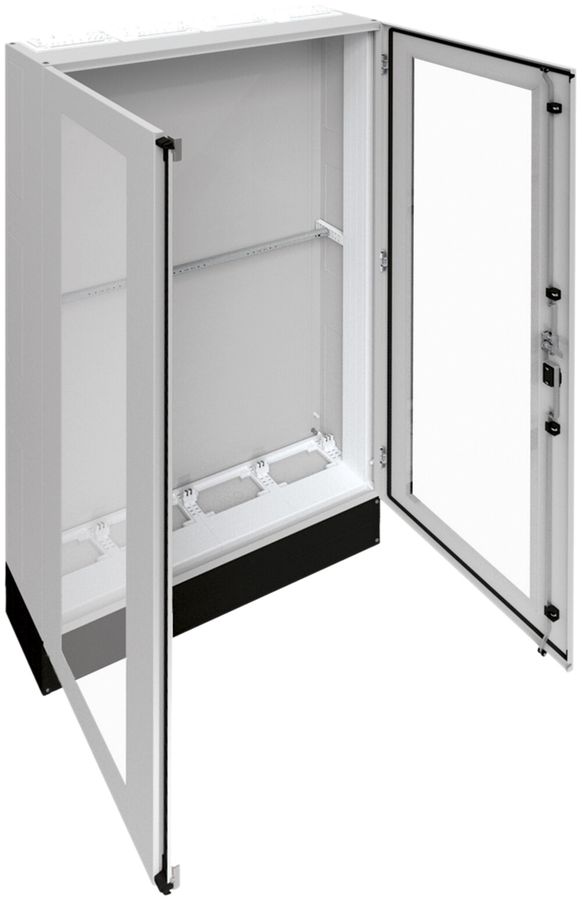 Armoire Hager univers CP I 1850×1050×275mm avec socle 200mm+porte transp. IP55