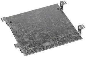 Plaque de montage Hager 215×210mm poinçonnage acier
