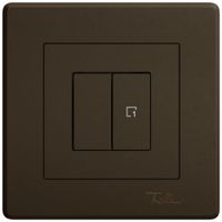 UP-Bedienaufsatz zu Druckschalter EDIZIO.liv Wiser SNAPFIX® 1K Sz.WLAN 2T br