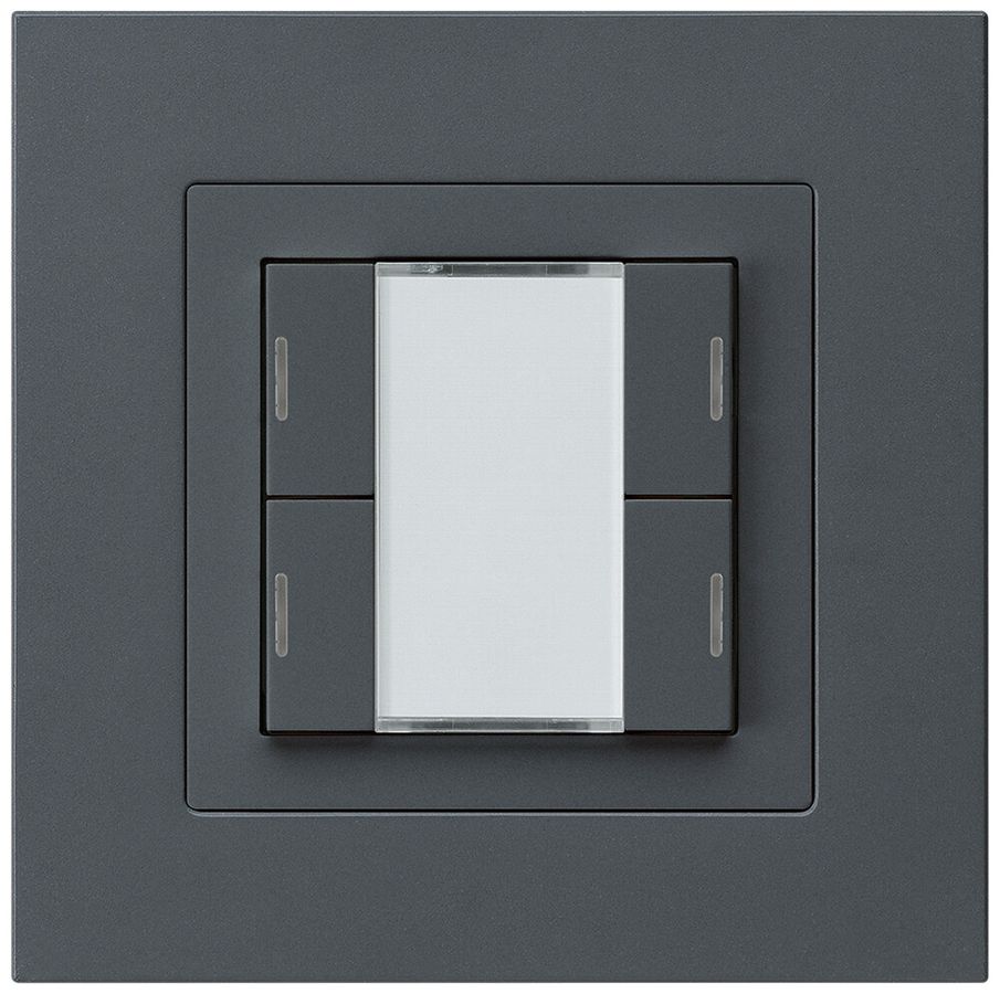 UP-Taster kallysto.pro KNX 4×RGB LED s/e-link anthrazit