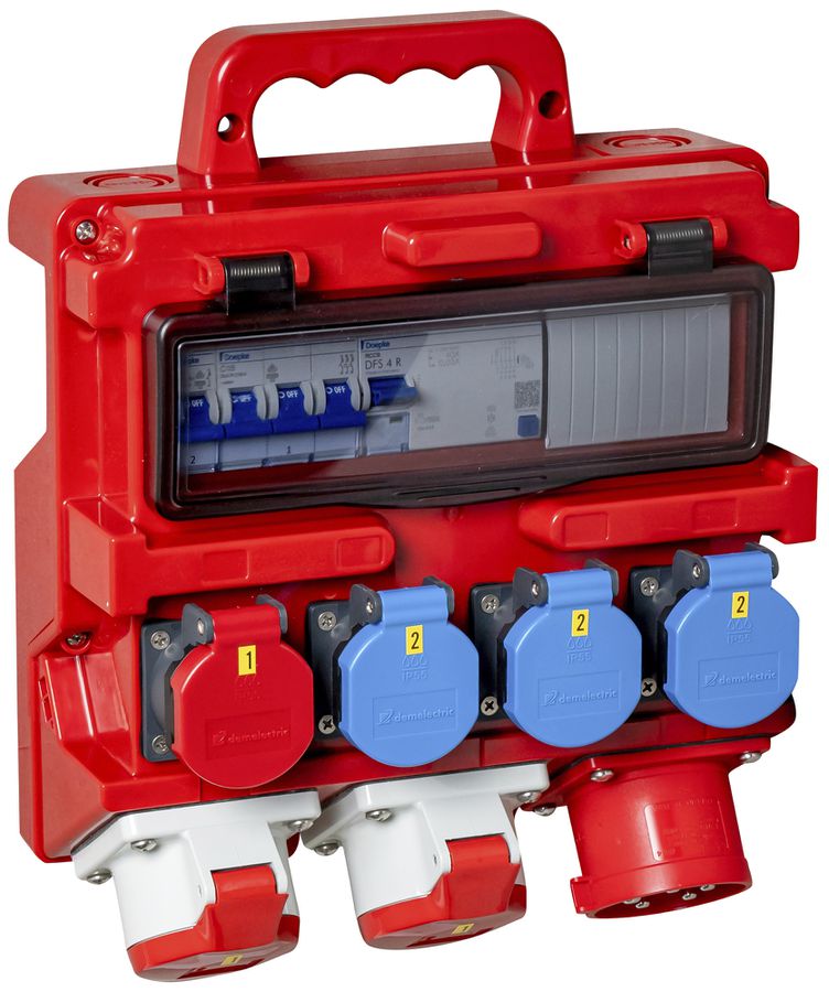 Stromverteiler DEM DB33612 32A 2×LS 1×FI 3×T23 1×T25 2×16A