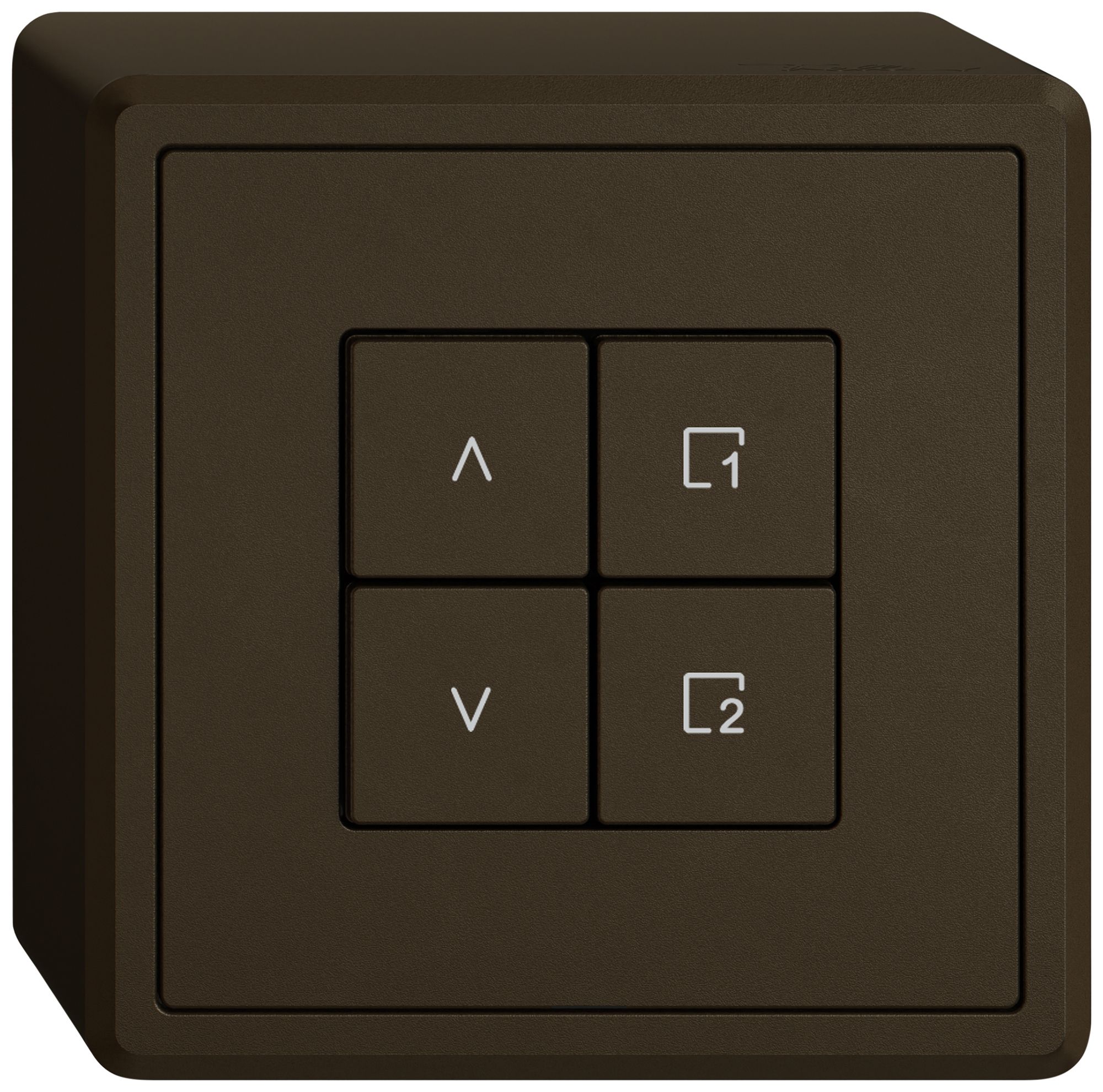 Station secondaire stores AP EDIZIO.liv Wiser SNAPFIX® 1 scène 4 touches br