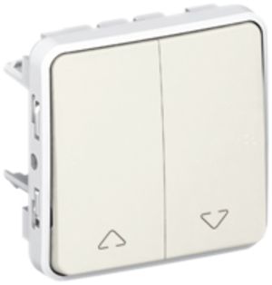 Interruttore per tapparella PLEXO 3+3/1L bianco
