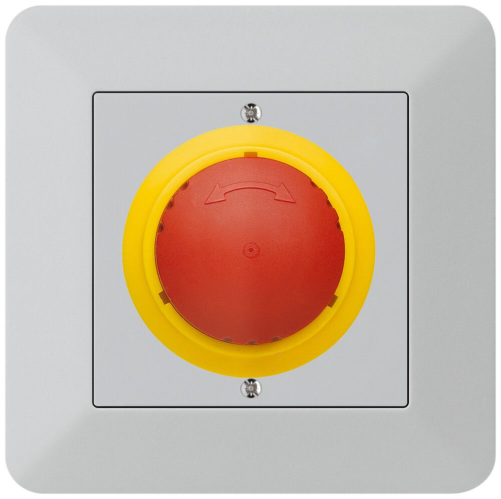 Poussoir ENC kallysto.trend ARRÊT D'URGENCE gris clair