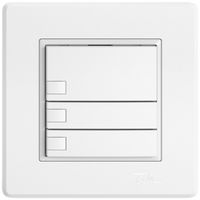 Pulsante universale INC EDIZIO.liv UNI SNAPFIX® 5…48V s.LED 3× com.1T bi