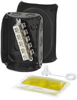 Scatola di derivazion.AP Hensel WP nero 4…10mm² 5P 1200ml 63A