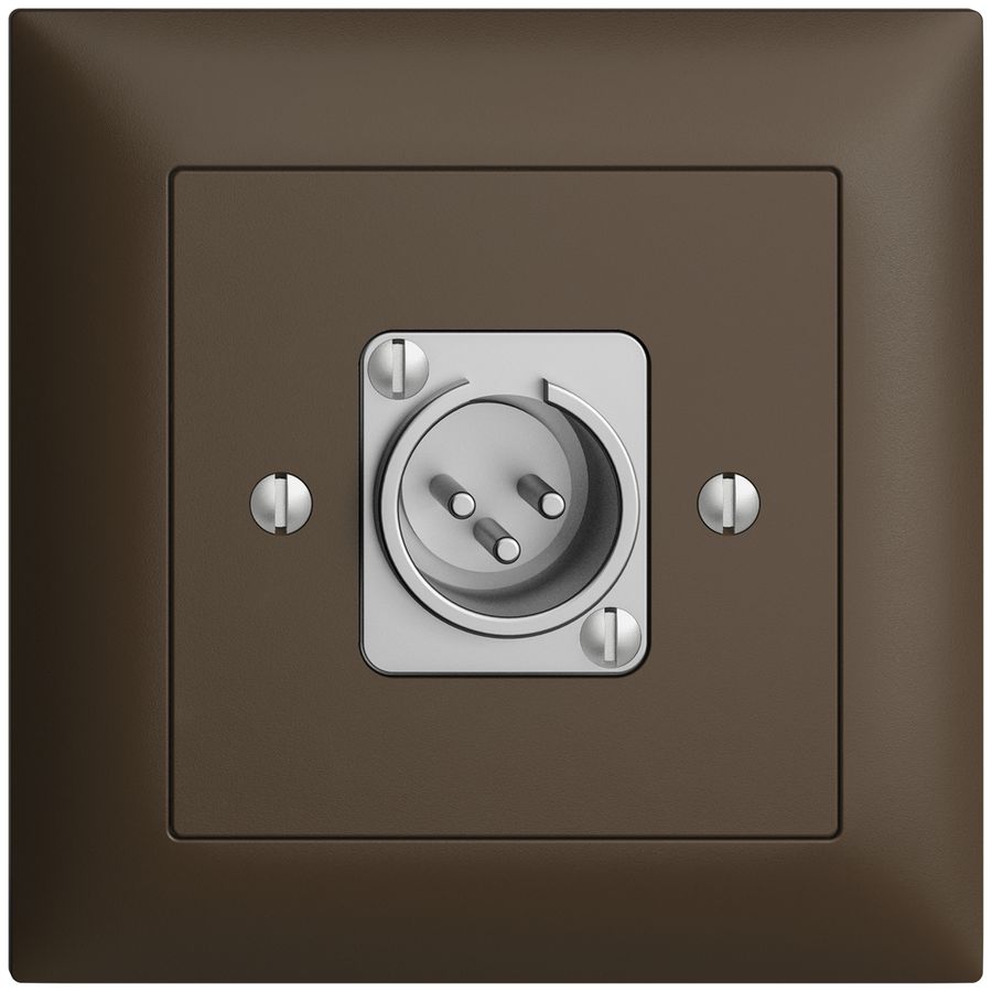 Anschlussdose XLR mit Stecker EDIZIOdue coffee