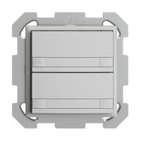 Pulsante INC KNX 2×EDIZIOdue colore grigio chiaro RGB con LED con inserto carta