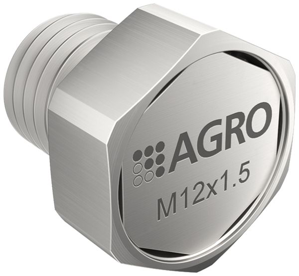 Druckausgleich AGRO rostfreier Stahl A4 M12×1.5mm mit Membrane