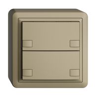 Poussoir KNX RGB AP EDUE, 250mW, s.LED, 2×poussoir, comm.2×touches, sa