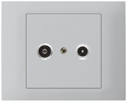EB-Antennendose kallysto R-TV Bauart T mit EB-Dose G3 11dB 2GHz hellgrau