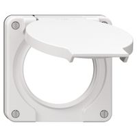 Deckel mit Klappdeckel NEVO Ø60mm IP21 ws (Dicht.sz)
