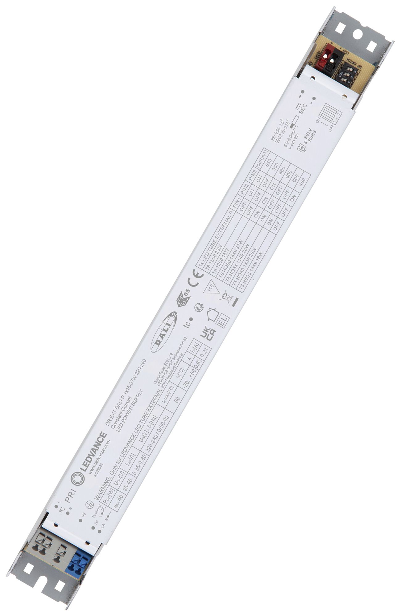 Convertisseur LED LEDVANCE LED TUBE EXT IP20 1×37W DALI