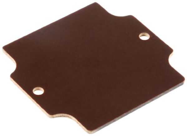 Plaque de montage Weidmüller POK MOPL 64×69×1.5mm tôle d'acier zinguée