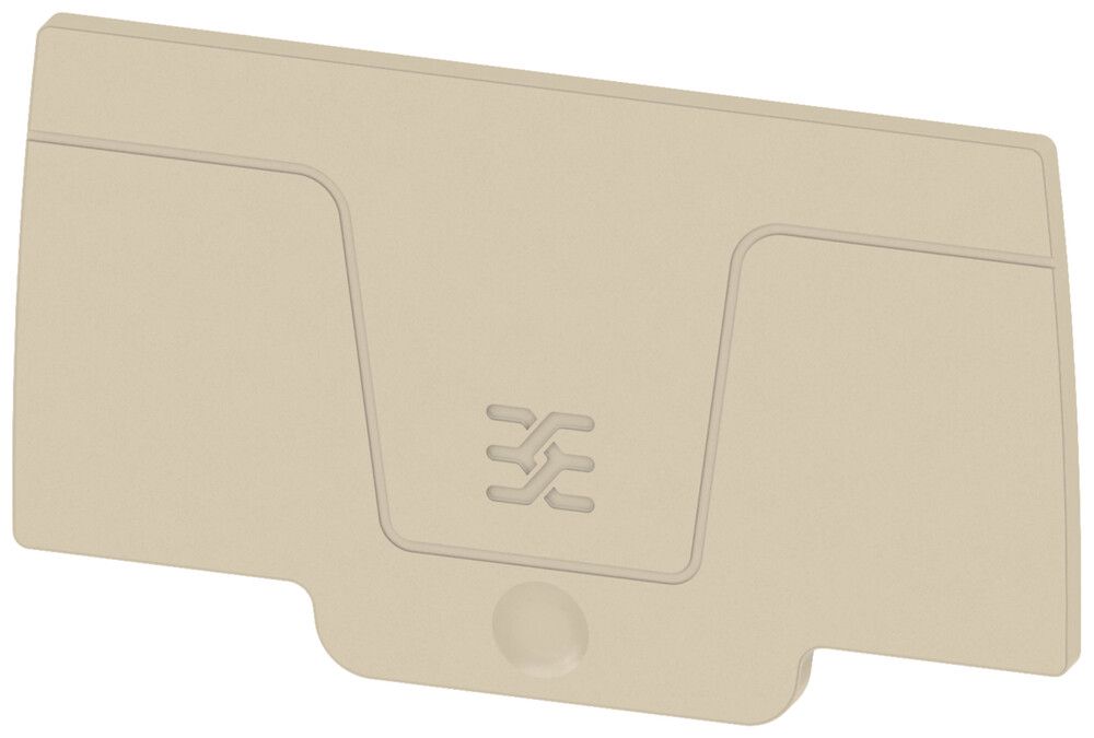 Plaque de fermeture beige 1.5mm V0 Snap-In 6mm² L/N/PE