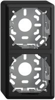 Kappe mit Grundplatte 2×54mm schwarz für Kombination FX vertikal/horizontal