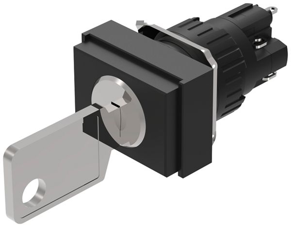 Interruttore a chiave INS EAO51 18×24mm 1R+1Ch 0-I ritiro 0+I