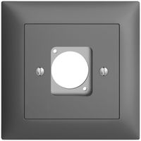 UP-Montageset für XLR-Dose EDIZIOdue dunkelgrau