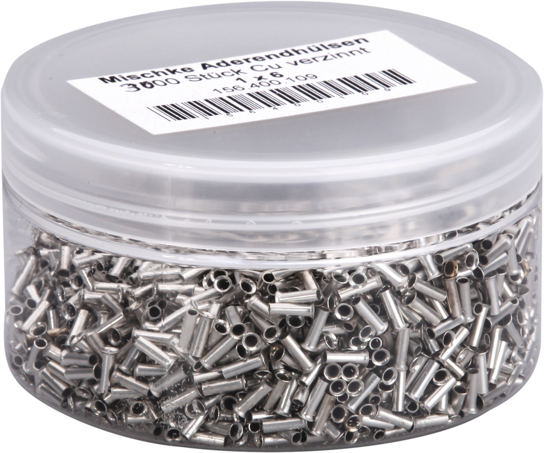 Embout de câble Mischke E DIN 46228 1mm²/6mm nu Cu-étamé