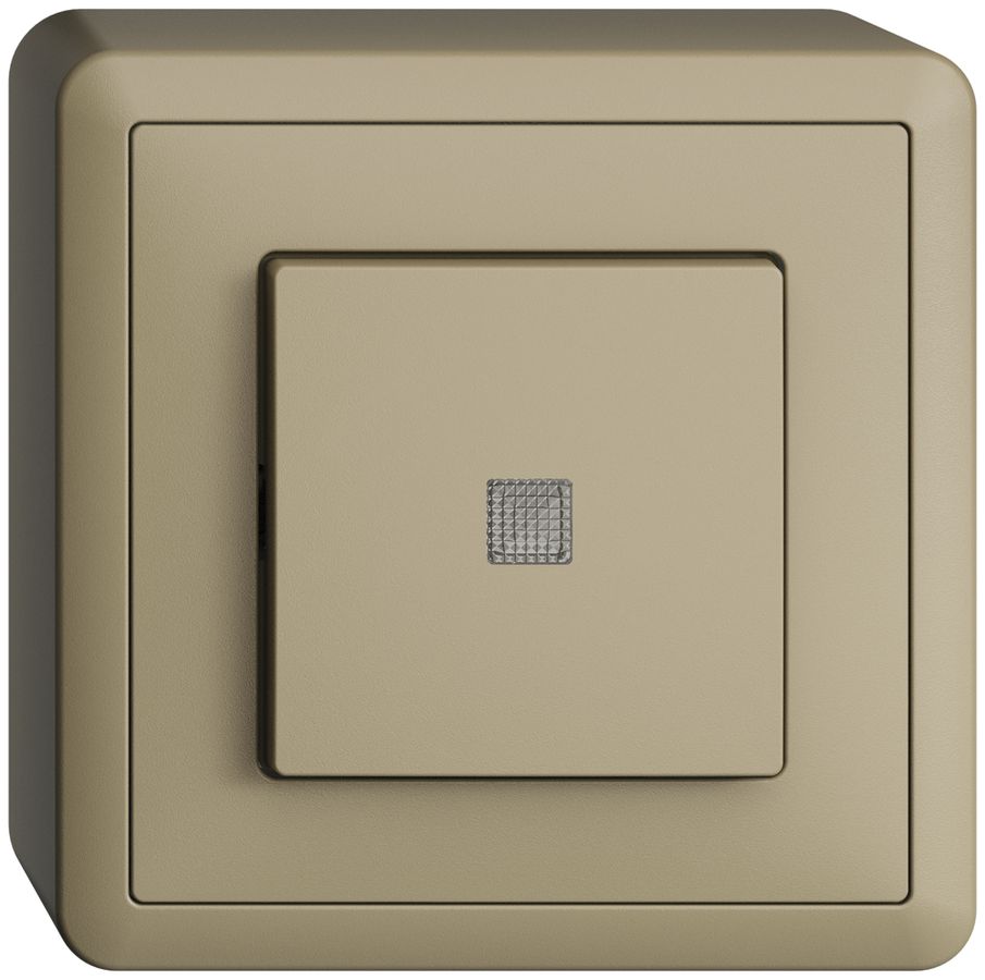 Poussoir AP EDIZIOdue LED jaune ARL sand