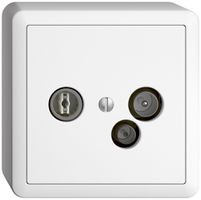 AP-Datendose TV-R DD04 5…65MHz EDIZIOdue weiss