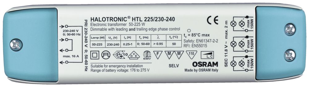 Transfo électronique Halotronic HTL 225/230…240V
