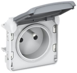 Prise PLEXO Schuko blanc