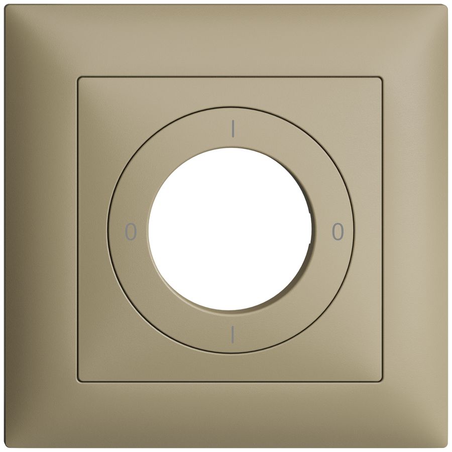 Kit frontal EDIZIOdue 0-1-0-1 88×88mm sand pour interrupteur à clé