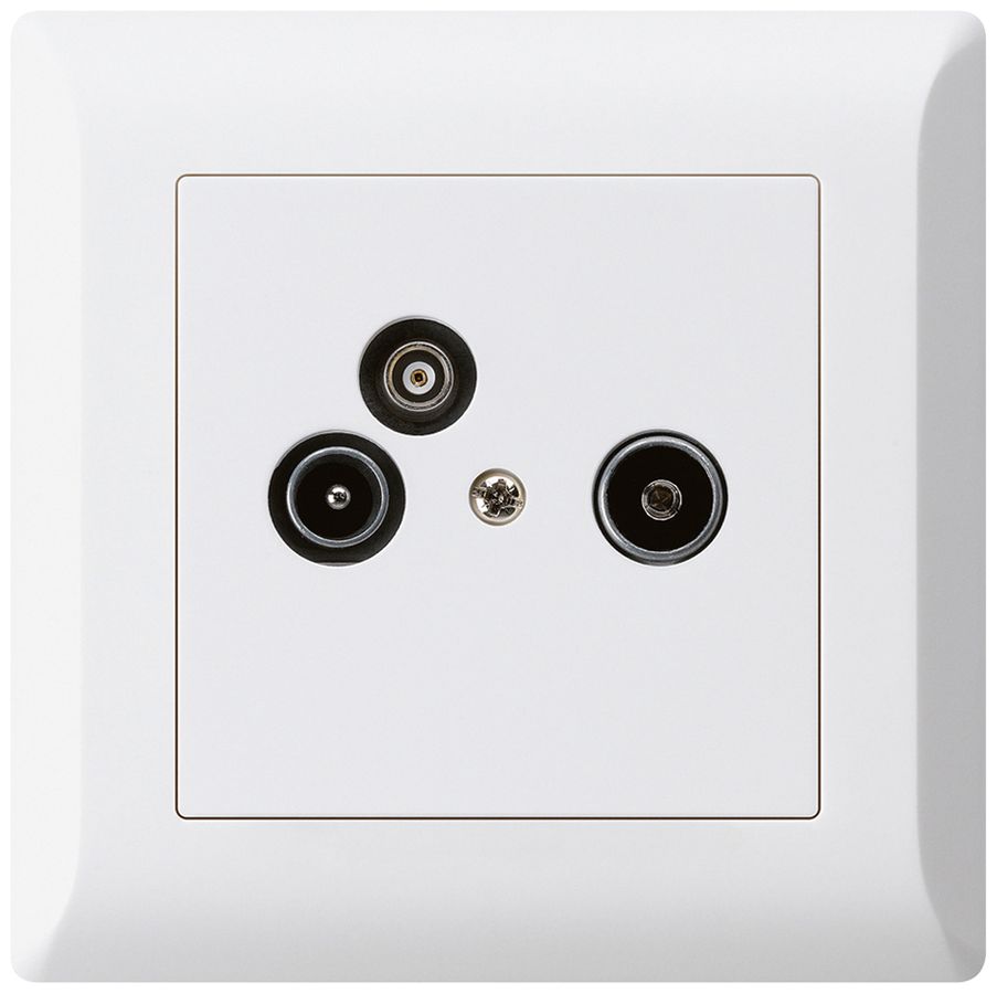 Prise d'antenne ENC R/TV/données kallysto.line 23dB blanc