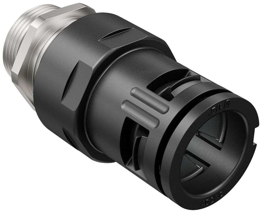 Raccord pour tuyau AGRO FLEXAquick Ø21.2mm M20×1.5 droit IP68 noir
