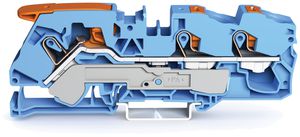 Borne de passage WAGO TopJob-S 16mm² 3L bleu série 2116