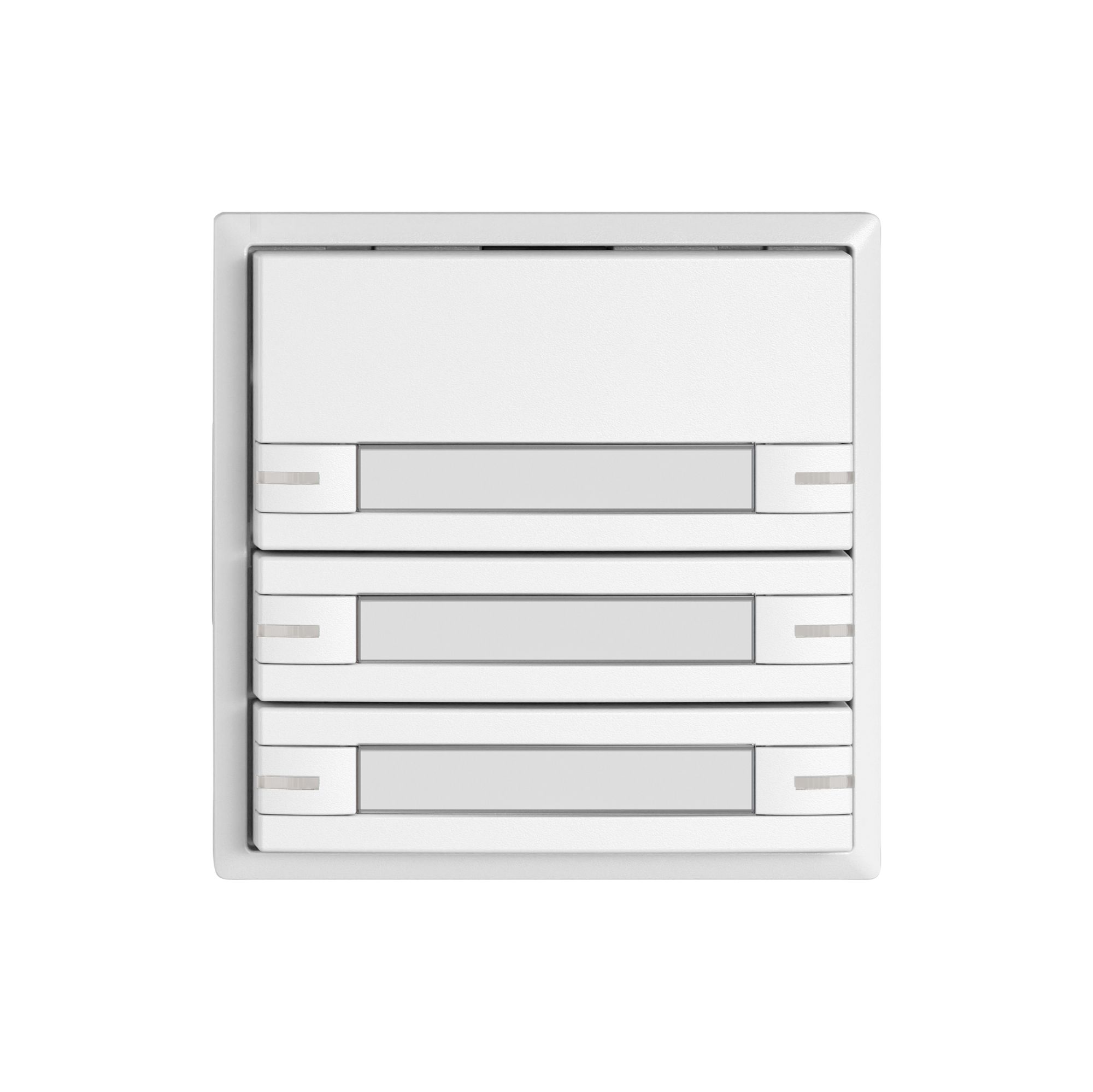 Poussoir KNX RGB EDIZIO.liv SNAPFIX® capteur temp.RGB-LED étiqu.6×com.1T bc