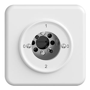 Interruttore rot.INC STANDARDdue 2/1L bianco, per serrat.s.cilind