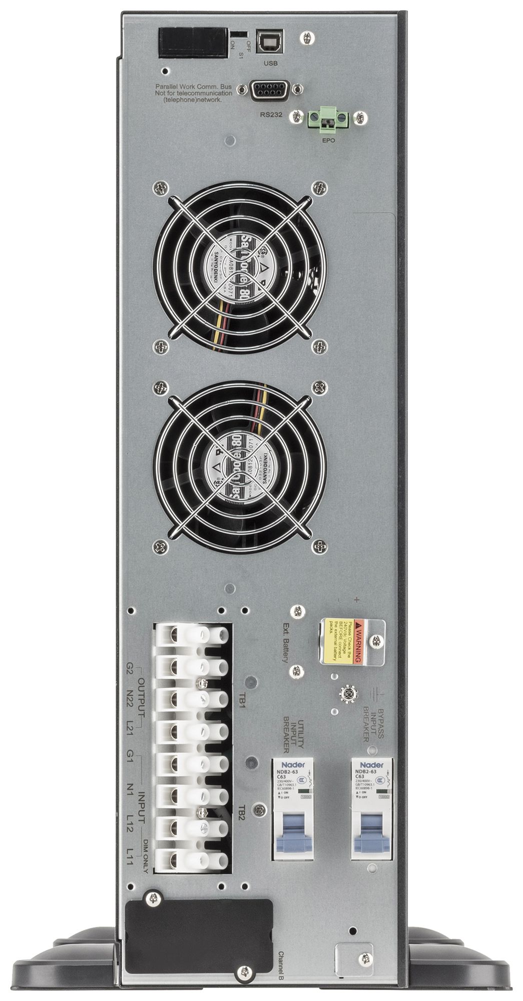 Alimentation ASI Legrand DAKER DK+, 10kVA/9kW 230V 0min