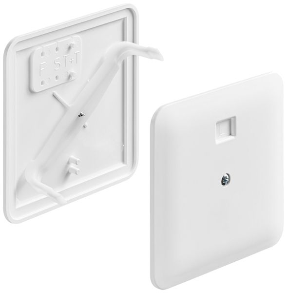 Steckdeckel HSB 115×115mm Grösse 1 halogenfrei weiss