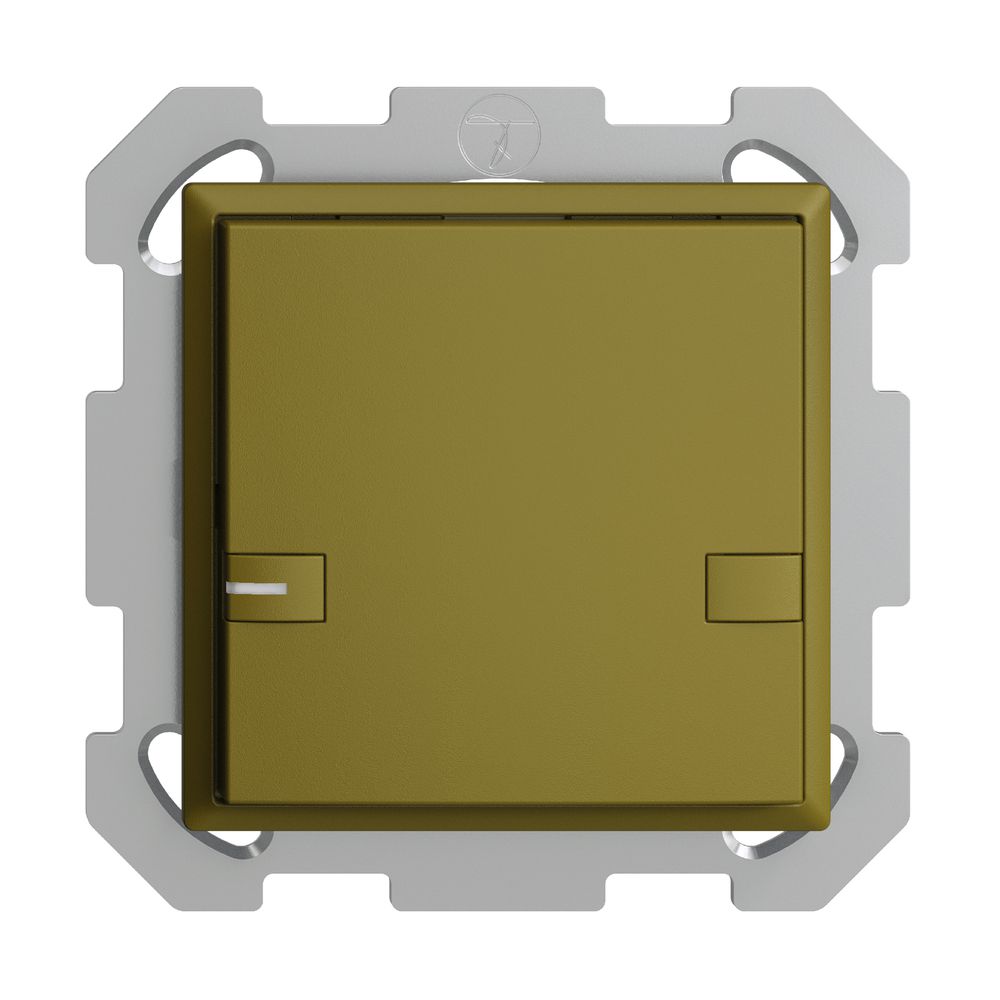 UP-KNX-Taster RGB EDUE, 250mW, m.RGB-LED, 1×Taste, 2×Tastenb., ov