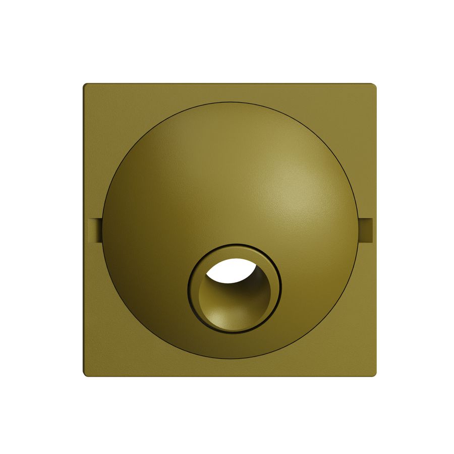 Plaque frontale EDIZIOdue olive pour boîte de raccordement