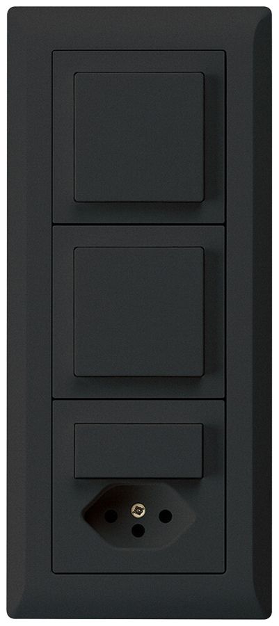 Combinaison ENC kallysto.line grd.I-I-I verticale 2×interr.S3+S3/type 13 noir