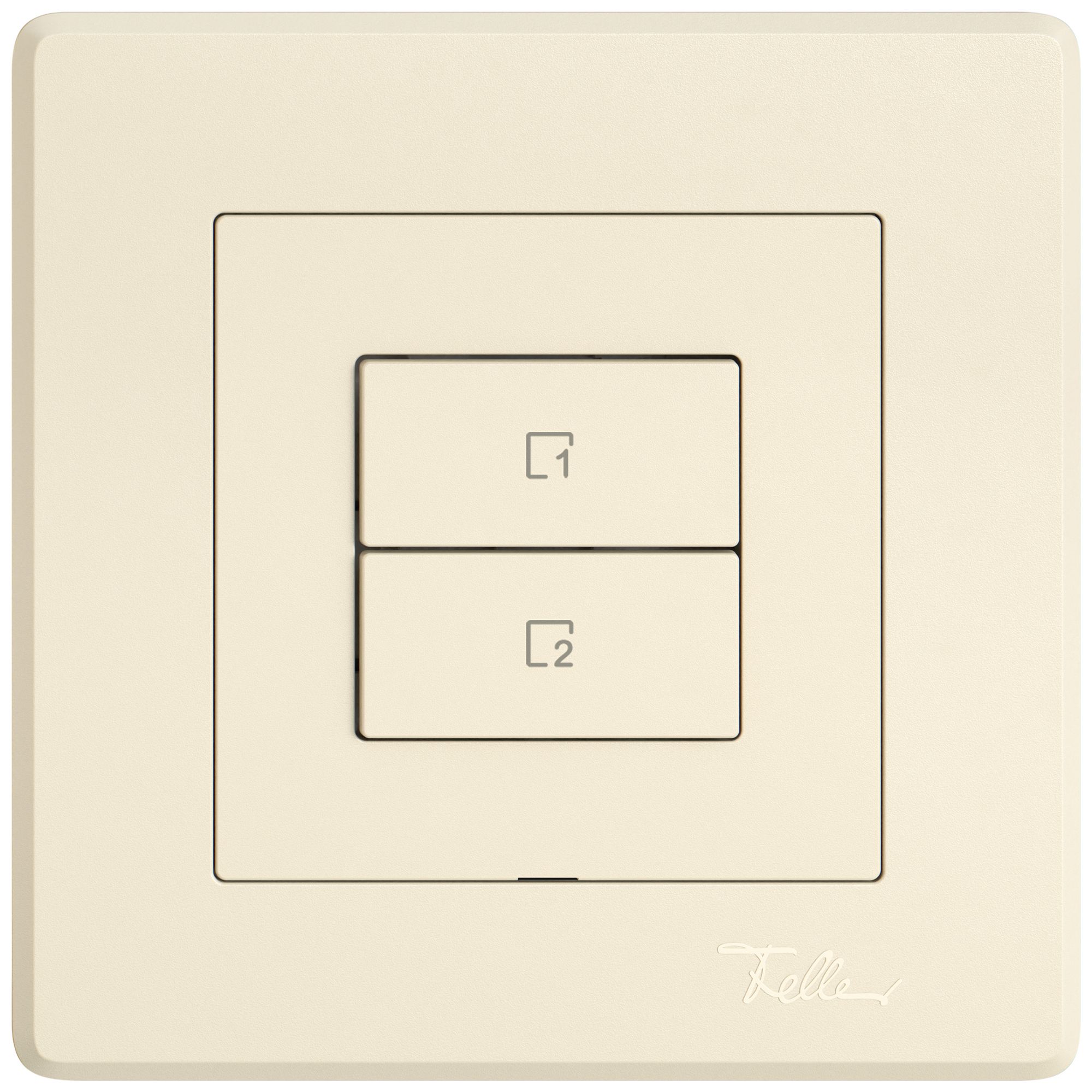 Poussoir scènes ENC EDIZIO.liv Wiser SNAPFIX® 2 scènes 2 touches cr