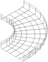 Bogen zu Gitterkanal Lanz 60×200mm