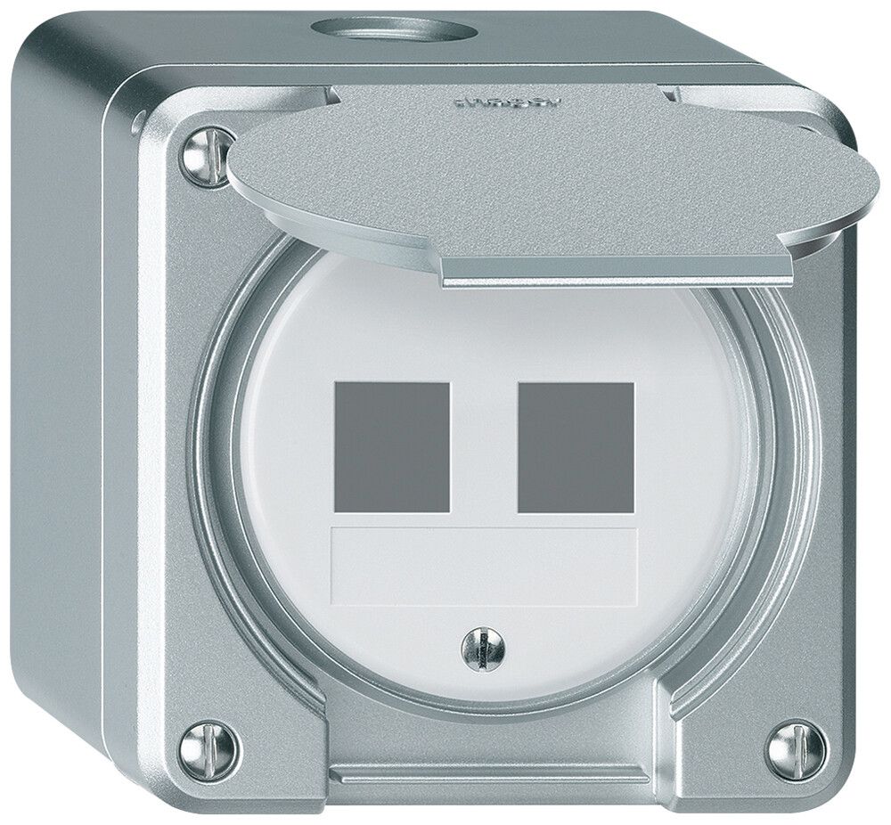 AP-Montageset robusto HMS IP55 aluminium für 2×Modul