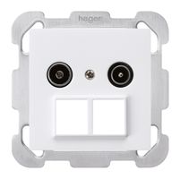 UP-Antennendose R/TV HMS kallysto B 14dB weiss