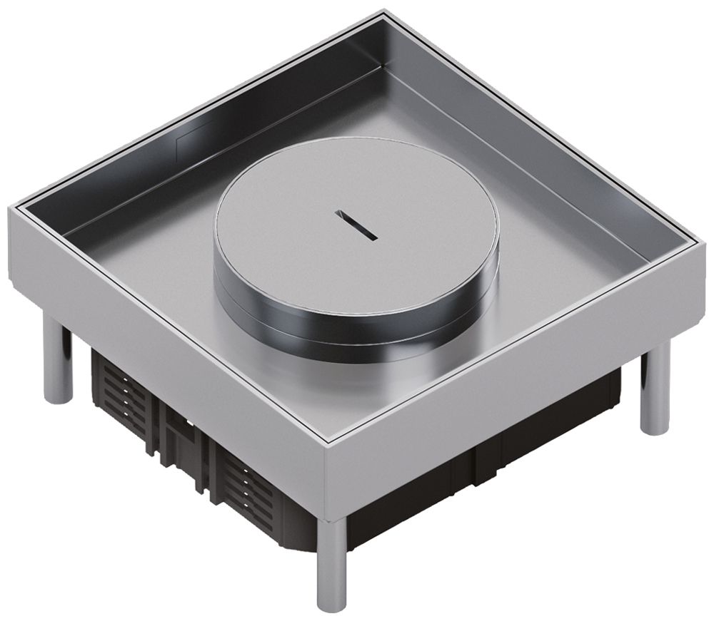 Schwerlastkassette Hager Q06 TM 6 42×200×200mm rostfreier Stahl