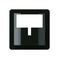 Frontplatte Hager basico H für Bewegungsmelder schwarz