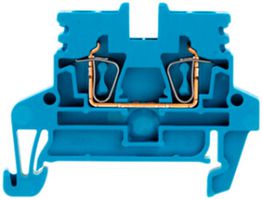 Durchgangs-Reihenklemme Weidmüller ZDU 2.5N Zugfeder 2.5mm² TS35 blau