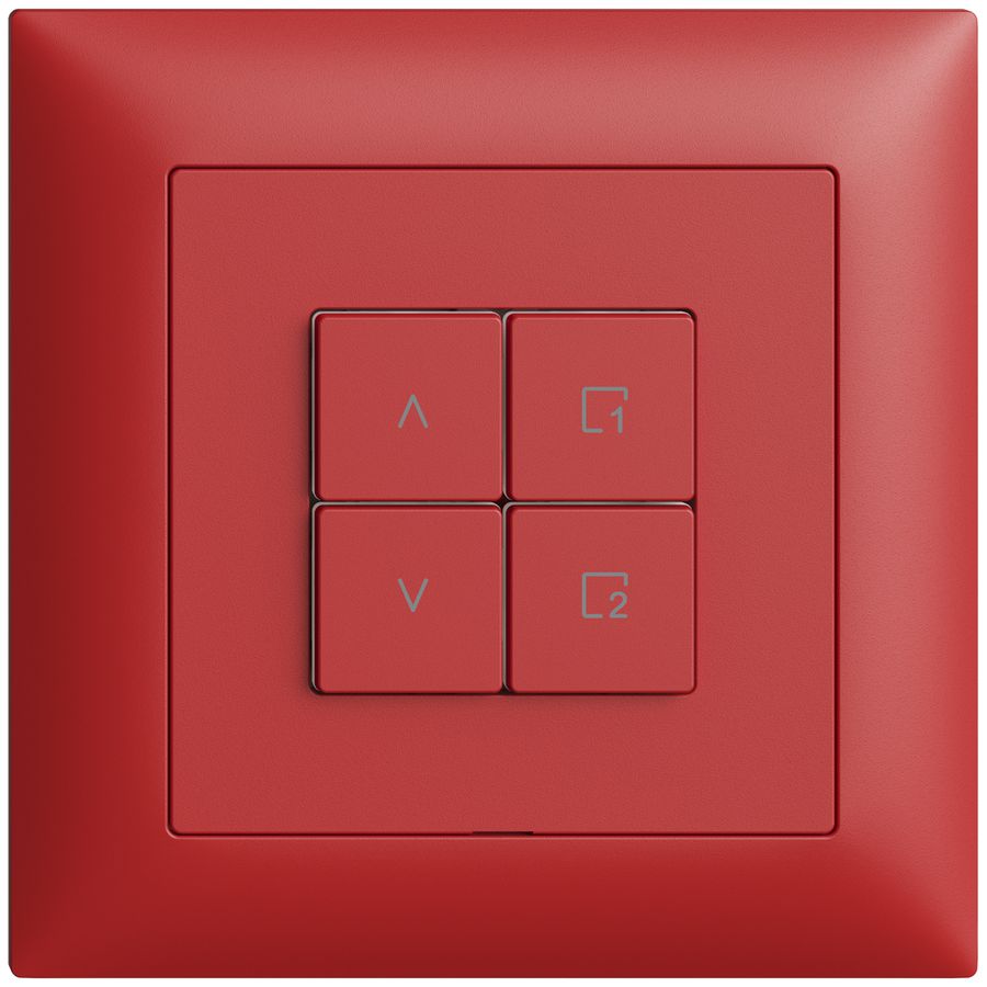 UP-Storenschalter 1K/4T Szene Edue Wiser berry