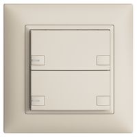 Pulsante KNX RGB INC EDUE FMI, 250mW, c.LED RGB, 2×pulsante, com.2×tasti, crema