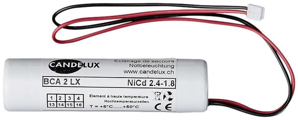Accu NiCd BCA 2 LX, 2.4V/1.8Ah 1h, per CFY/CFQ