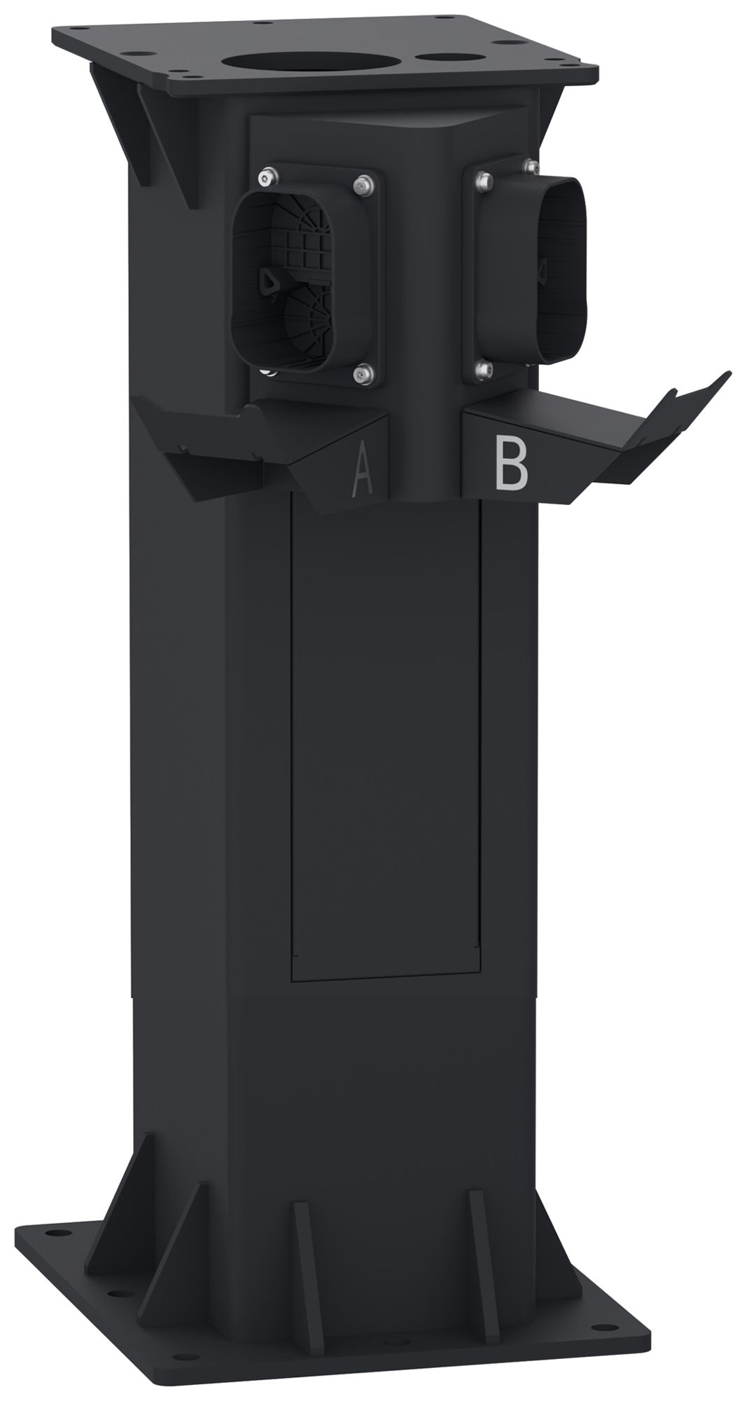 Montagesäule Evlink Pro für Ladestation DC 60kW mit 2×CCS-Anschlüssen 0.75m