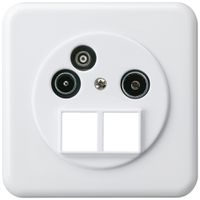 Presa d'antenna INC TV-R-Dati basico HMS C 2GHz 4dB bianco